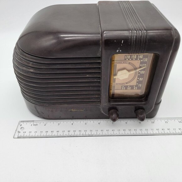 1939 Admiral Bakelite 371-5RL Art Deco Bakelite Radio - Picture 7 of 7